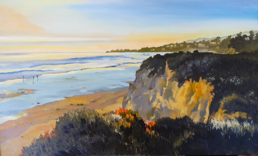 Painted in January, California Coast.